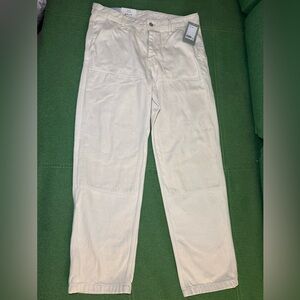 H&M Men's Off-White Cargo Pants